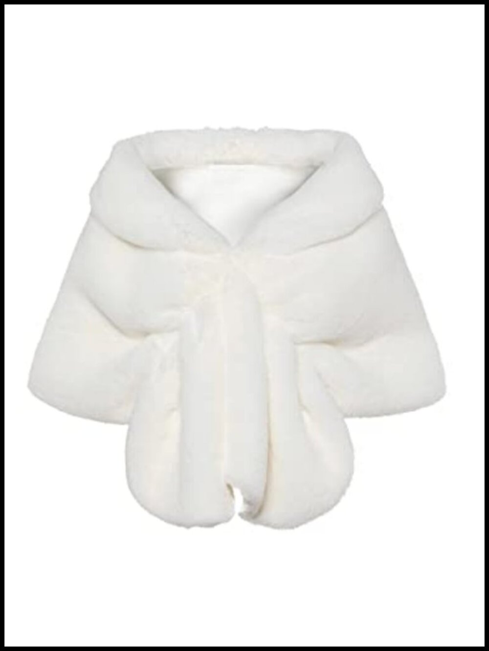 Faux Fur Collar Wrap Scarf Shawl Evening Cape Winter Cover Up